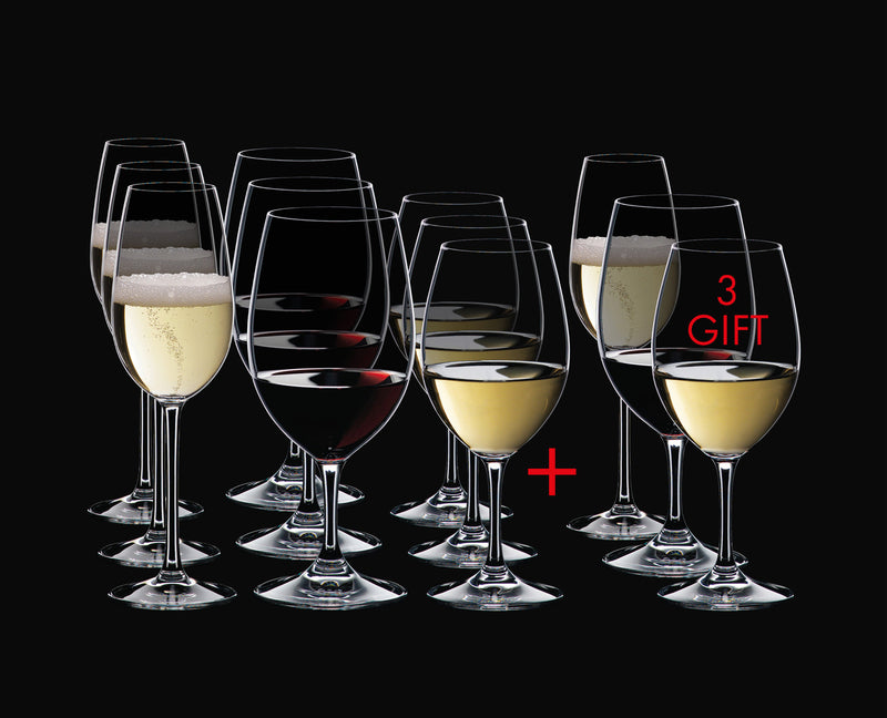 RIEDEL OUVERTURE WHITE WINE/MAGNUM/CHAMPAGNE GLASS PAY 9 GET 12